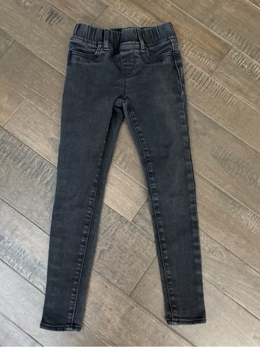 Gap Kids Mid Rise Pull-On Jeggings Girls' Black Stretch Skinny Jeans 7
